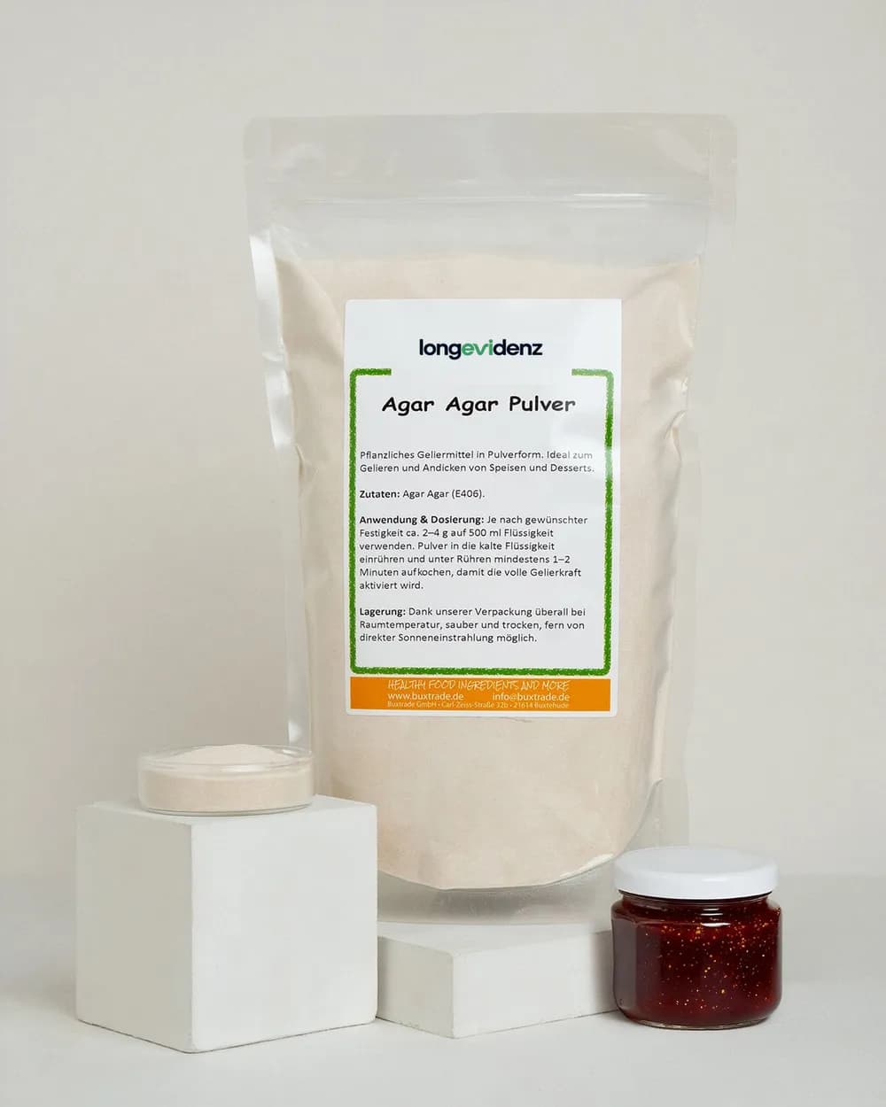 Agar Agar Pulver vegane Gelatine