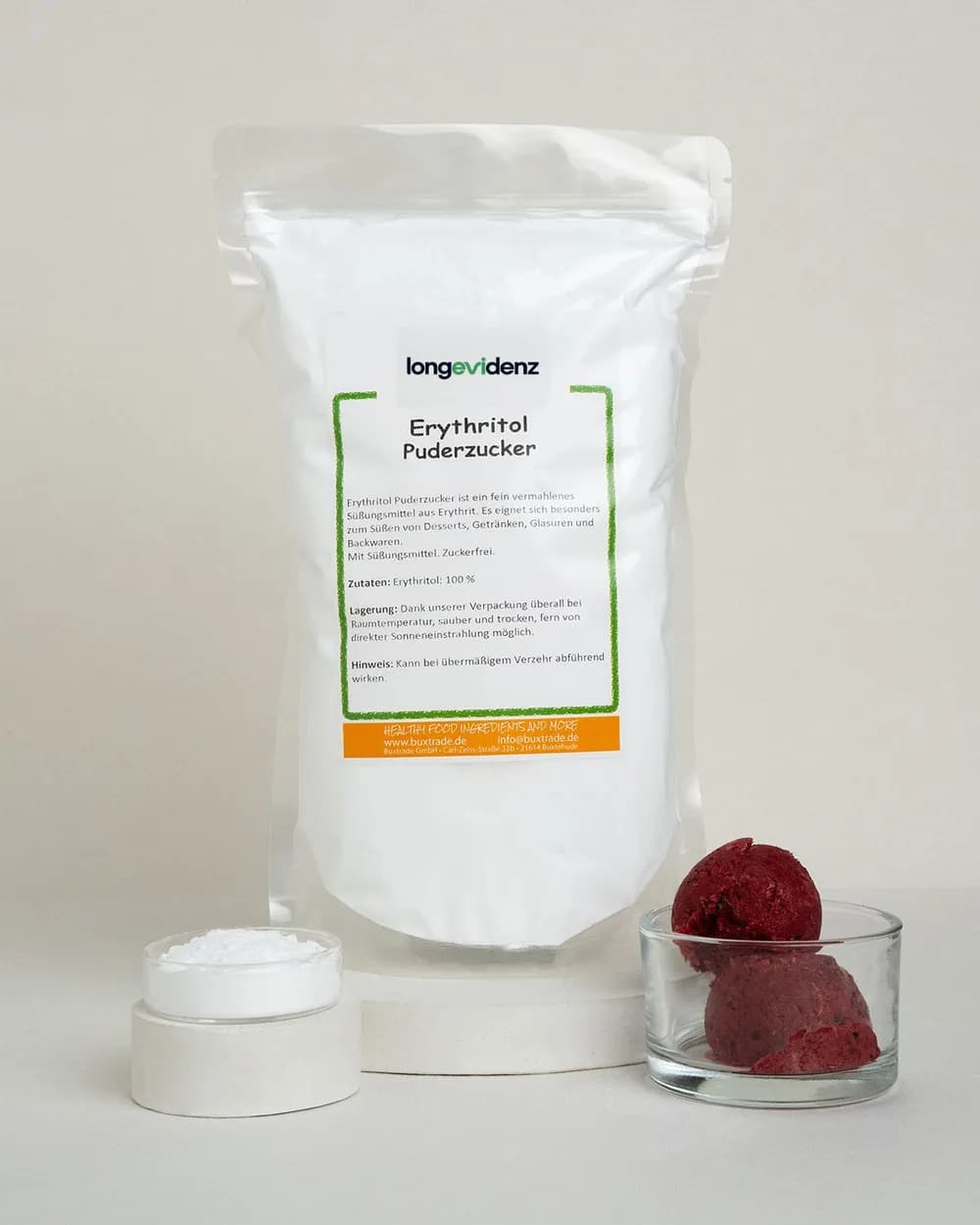 Erythritol Puderzucker - Puderzuckerersatz